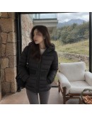 Moncler MAGNOLIA連帽束腰修身外套 黑