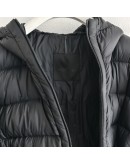 Moncler MAGNOLIA連帽束腰修身外套 黑