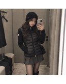 Moncler CARDIGN TRICOT修身立領排骨外套 黑