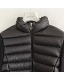 Moncler CARDIGN TRICOT修身立領排骨外套 黑