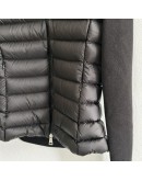 Moncler CARDIGN TRICOT修身立領排骨外套 黑