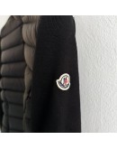 Moncler CARDIGN TRICOT修身立領排骨外套 黑