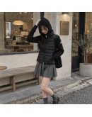 Moncler CARDIGN TRICOT修身立領排骨外套 黑