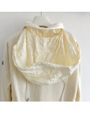 Moncler CARDIGN TRICOT修身立領排骨外套 白