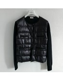 Moncler  Cardigan小香風四口袋針織羽絨外套 黑