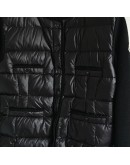 Moncler  Cardigan小香風四口袋針織羽絨外套 黑