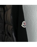 Moncler  Cardigan小香風四口袋針織羽絨外套 黑
