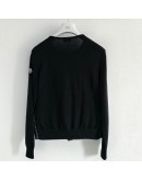 Moncler  Cardigan小香風四口袋針織羽絨外套 黑