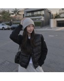 Moncler  Cardigan小香風四口袋針織羽絨外套 黑