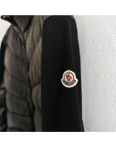Moncler Cardigan女款立領拼接袖 黑