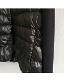 Moncler Cardigan女款立領拼接袖 黑
