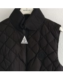 Moncler BIGNONIA GILET 女款菱格束腰背心 黑標