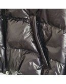 Moncler CARDIGAN TRICOT亮面針織袖胸前口袋外套 深藍