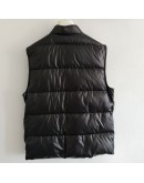 Moncler RESTIGO GILET 男款輕量羽絨背心 黑