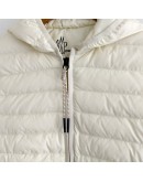 Moncler ZIP UP CARDIGAN 女款排骨羽絨拼接外套 白