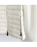 Moncler ZIP UP CARDIGAN 女款排骨羽絨拼接外套 白