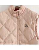 Moncler BIOIS GILET 女款菱格短版背心 粉