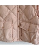 Moncler BIOIS GILET 女款菱格短版背心 粉