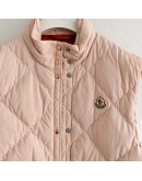 Moncler BIOIS GILET 女款菱格短版背心 粉