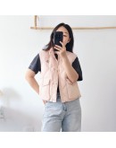 Moncler BIOIS GILET 女款菱格短版背心 粉