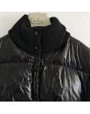 Moncler GARDIGAN TRICOT 立領羽絨毛線拼接外套 黑