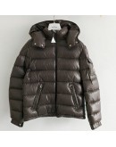 Moncler New Maya小童連帽拉鍊外套 深咖