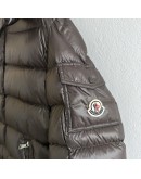Moncler New Maya小童連帽拉鍊外套 深咖