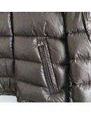 Moncler New Maya小童連帽拉鍊外套 深咖