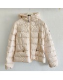 Moncler AVOCE 小童小蠻腰連帽羽絨外套 粉膚