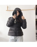 Moncler AVOCE 小童小蠻腰連帽羽絨外套 黑