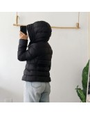 Moncler AVOCE 小童小蠻腰連帽羽絨外套 黑