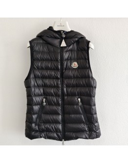 Moncler GLYGOSSE 女款連帽背心 黑