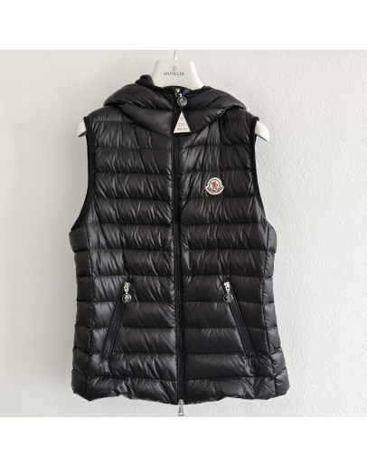 Moncler GLYGOSSE 女款連帽背心 黑