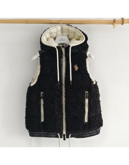 Moncler GILET泰迪熊背心 黑