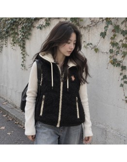 Moncler GILET泰迪熊背心 黑