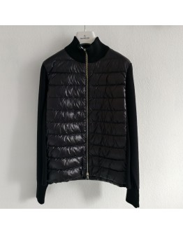 Moncler Cardigan 女款鋪棉羊毛針織開襟衫 黑