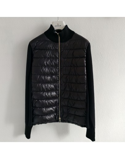 Moncler Cardigan 女款鋪棉羊毛針織開襟衫 黑
