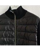 Moncler Cardigan 女款鋪棉羊毛針織開襟衫 黑