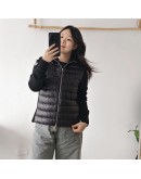 Moncler Cardigan 女款鋪棉羊毛針織開襟衫 黑