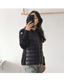 Moncler Cardigan 女款鋪棉羊毛針織開襟衫 黑