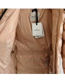 Moncler Kamile 小童菱格紋連帽拉鍊外套 粉