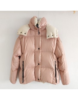 Moncler Parana 雙色羽絨外套 粉