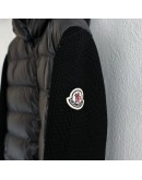 Moncler Cardigan 男款針織拼接羽絨外套 黑