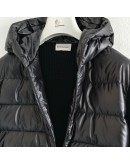 Moncler Cardigan 男款針織拼接羽絨外套 黑