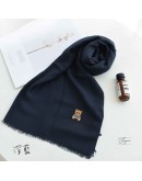 Moschino 薄款圍巾 50173 013 深藍色 