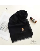 Moschino 薄款圍巾 50173 016 黑色 