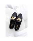 Tod's 黑色皮革樂福鞋 