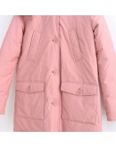 Woolrich 2019小童羽絨外套 粉/灰內裡