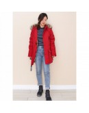 Woolrich 2028小童羽絨外套 紅/黃內裡