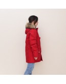 Woolrich 2028小童羽絨外套 紅/黃內裡